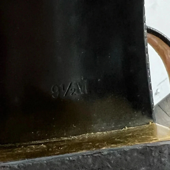 Talbots Navy Ankle-Strap Sandal Low Block Heels - Size 9.5 - Picture 6 of 9